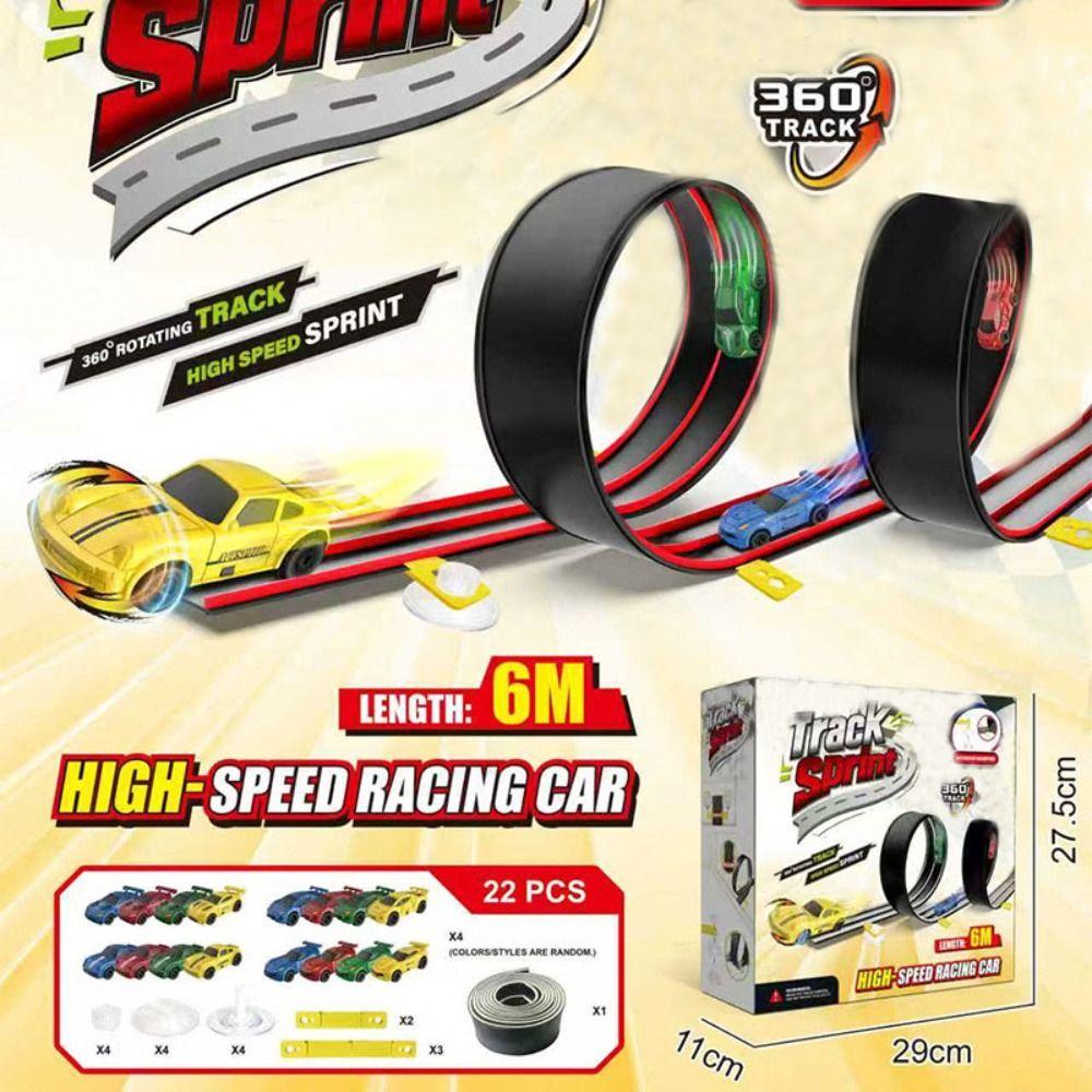 Assembly Flexible Race Track Toy Bendable Gravities Powered Racing Track Car Toy