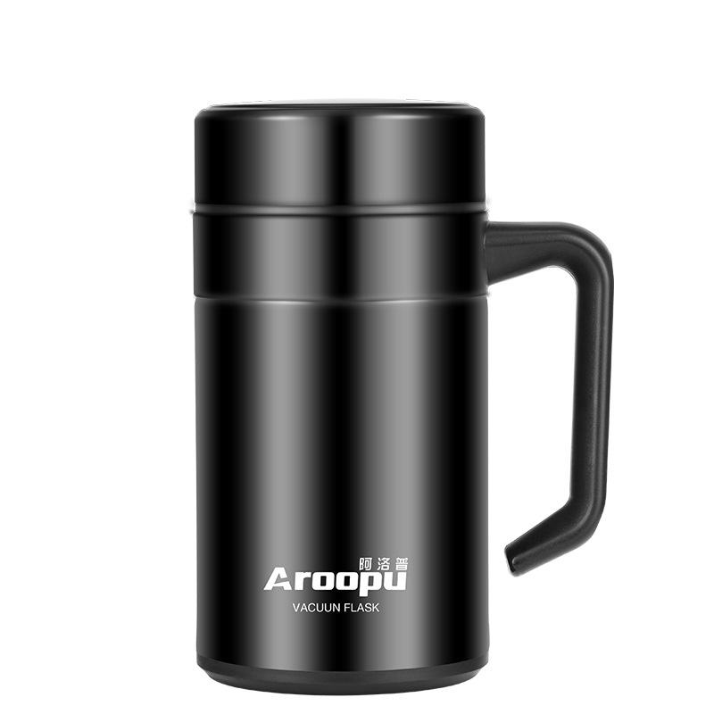 

Термос из нержавеющей стали, прямая деловая офисная кружка, мужская и женская бесшовная внутренняя термос-кружка 400ml