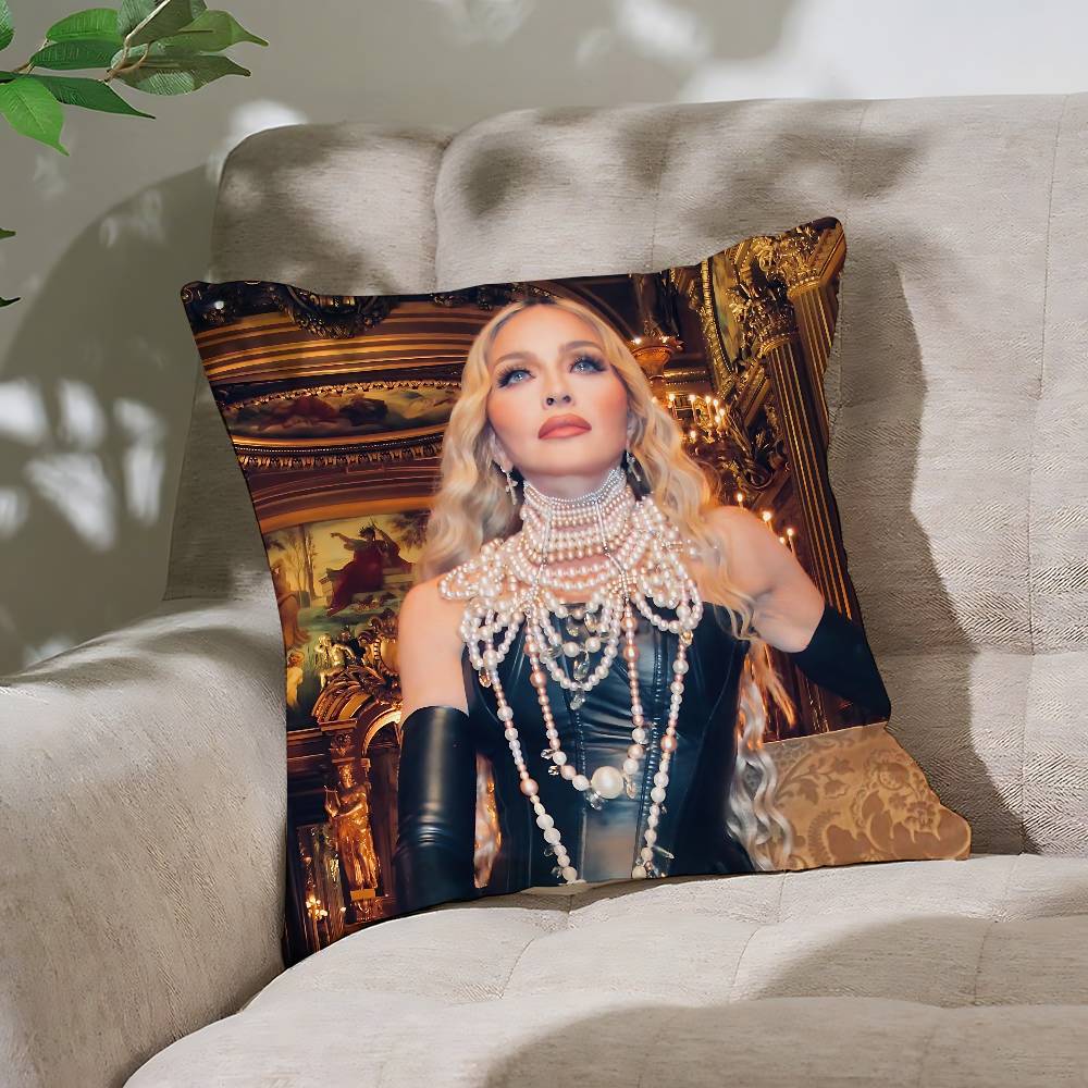 Pop M-Madonna Singer Pillow Case Cushion Cover Soft Cute Throw Pillow Case For Car Sofa Pillowcase Polyester With