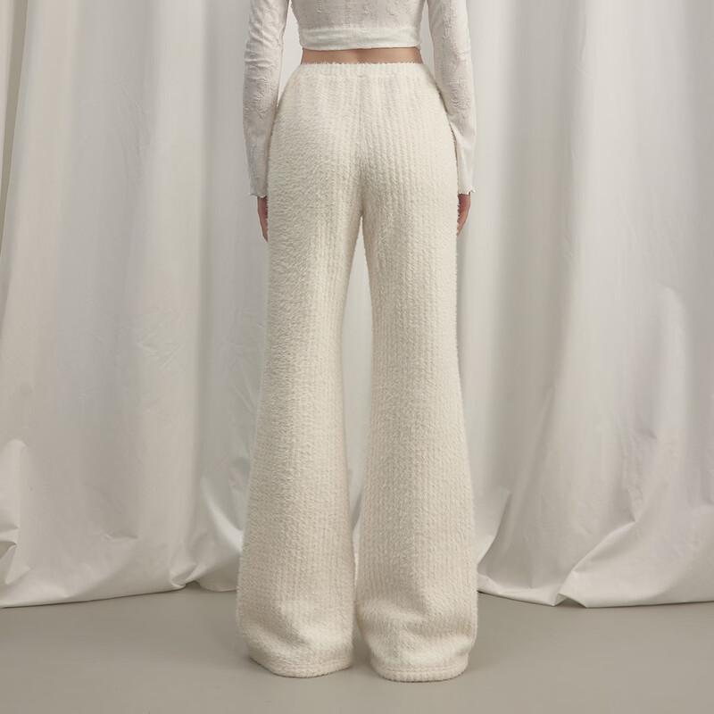 UNIFREE Women's Faux Mink Fur Lined Warm Casual Pants