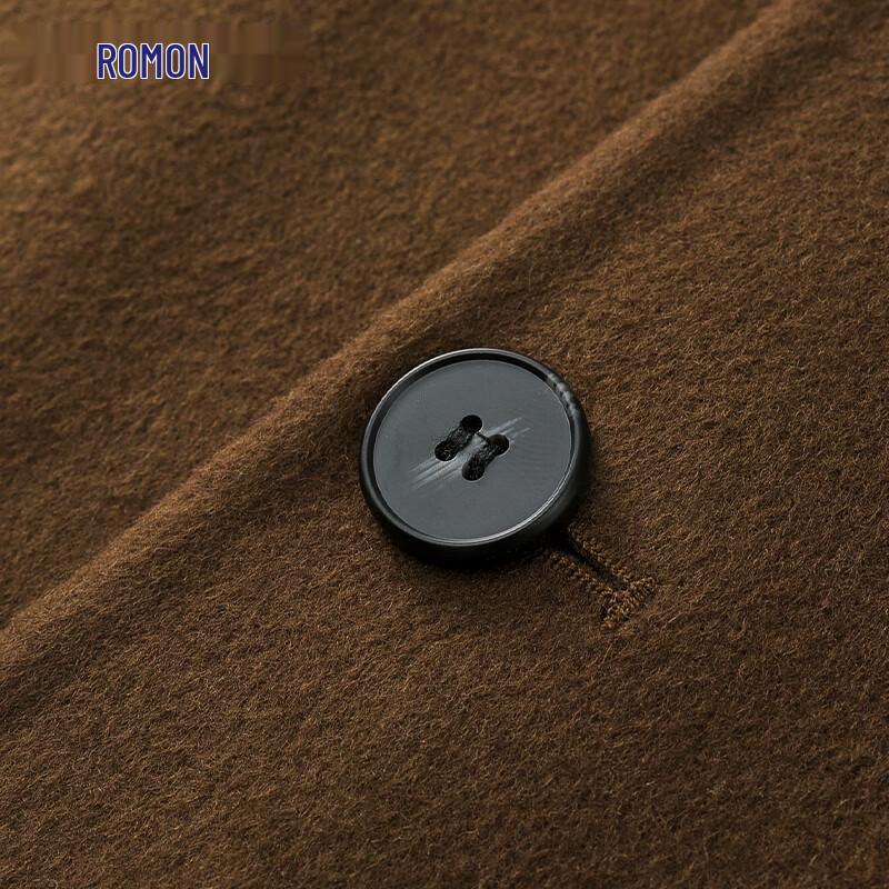 Luomeng Men's Business Casual Wool Blend Overcoat