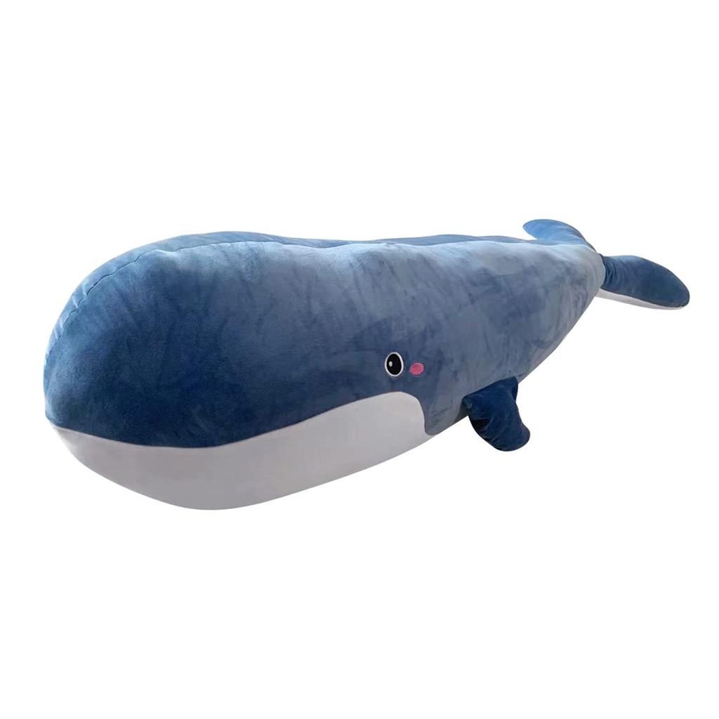 Whale Plush Body Pillow, Extra Large (Approx. 100cm Long), Soft, Side-Sleeping, Washable, Perfect for Girls, Gift, Toy, Room Decor, or Store