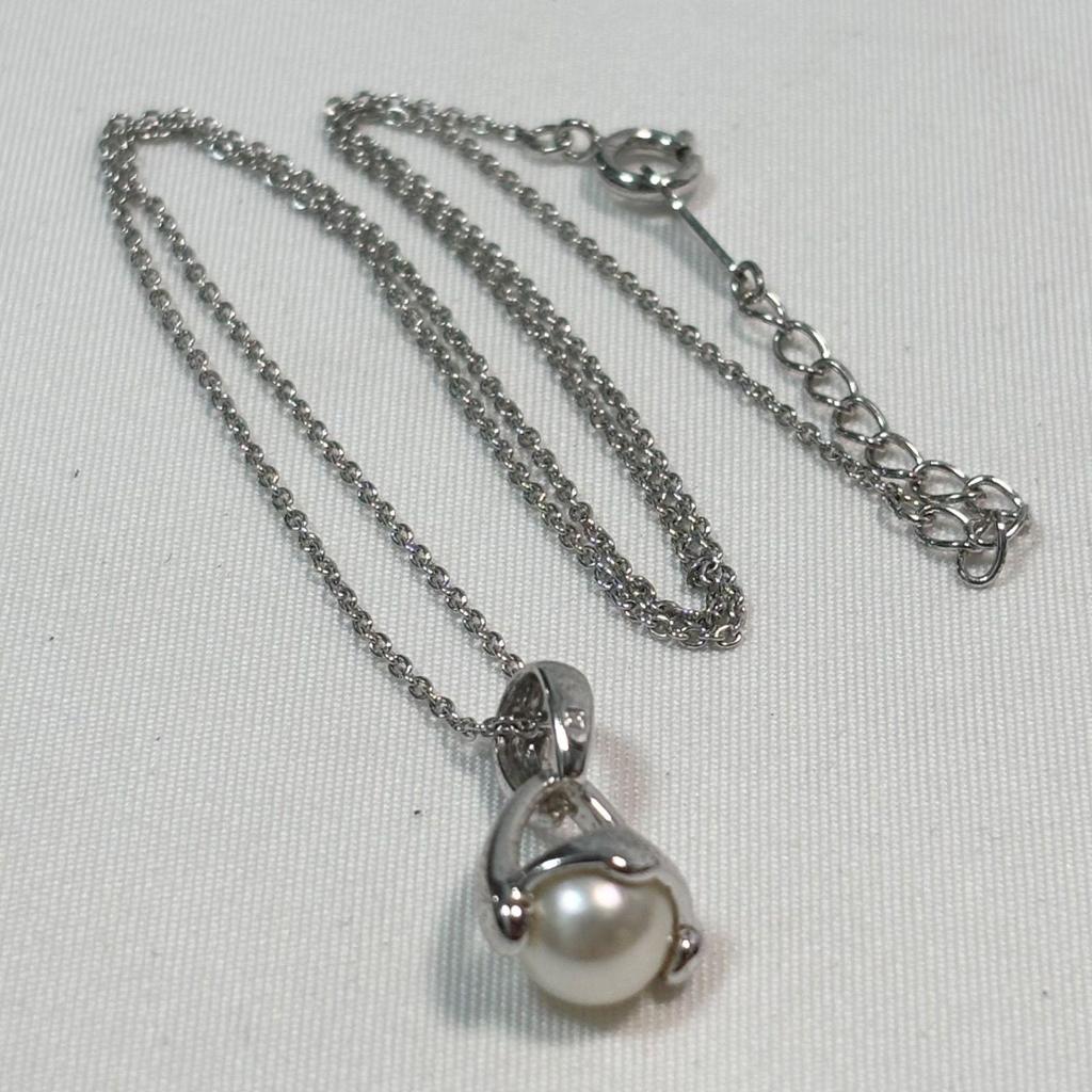 Used [Free Shipping] TASAKI/Tasaki Pearl/Tasaki Pearl/Necklace/Pendant/Silver/925/Pearl/Accessories/Used Item