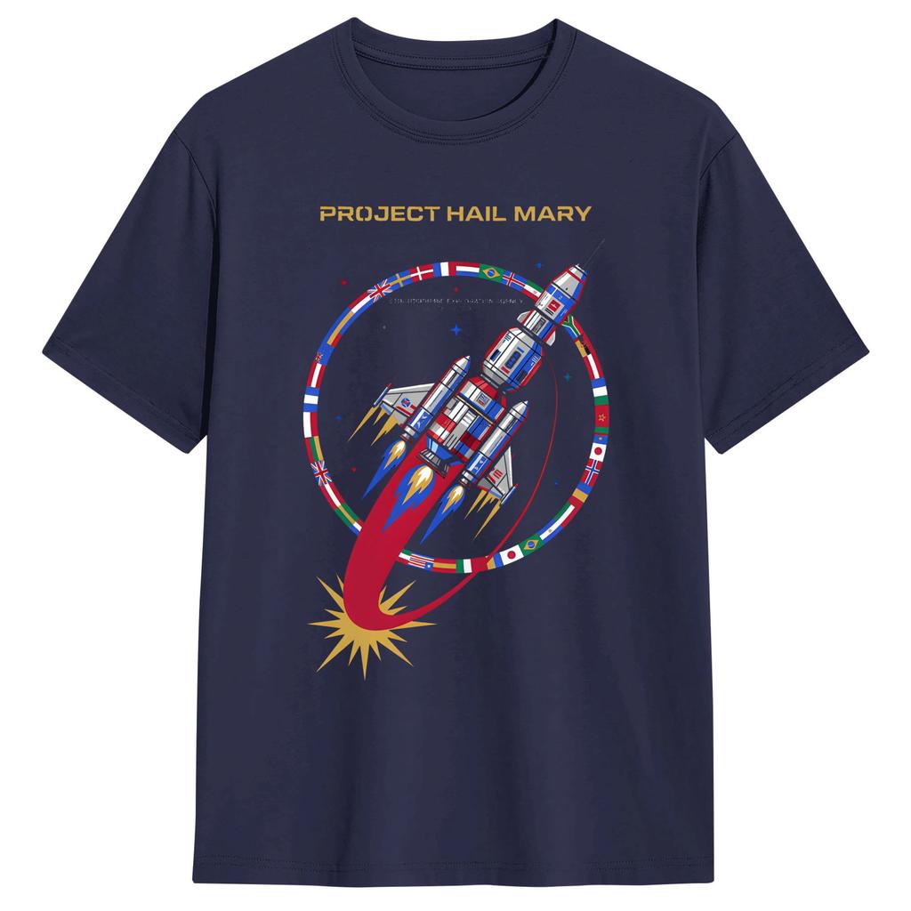 Project Hail Mary Movie Cotton T Shirt For Unisexs Summer Streetwear T Shirts Harajuku Tees Big Size Print Clothes