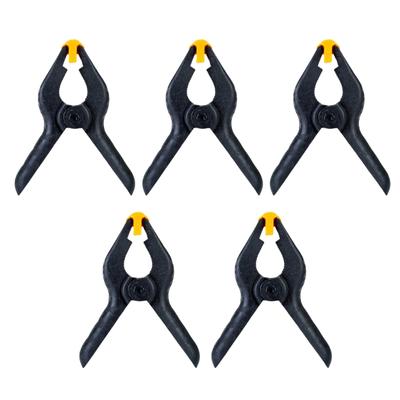 5 Stück Schwarze Kunststoffklemmen für Fotohintergründe und Kunstprojekte Ergonomisches Design Typ A Klemme Bequemer Griff