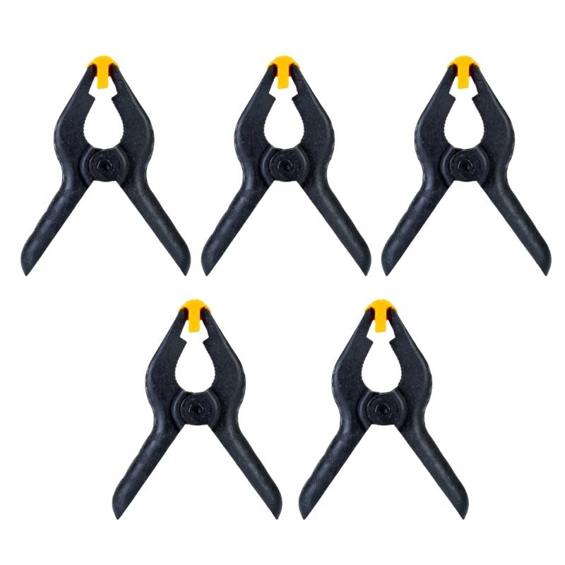 

5pcs Black Plastic Clamps for Photography Backdrops and Art Projects Ergonomic Designing A Type Clip Comfortable Grip 1