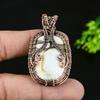 Chrome Chalcedony Handmade Copper Wire Wrap Jewelry Pendant 2 S6G48