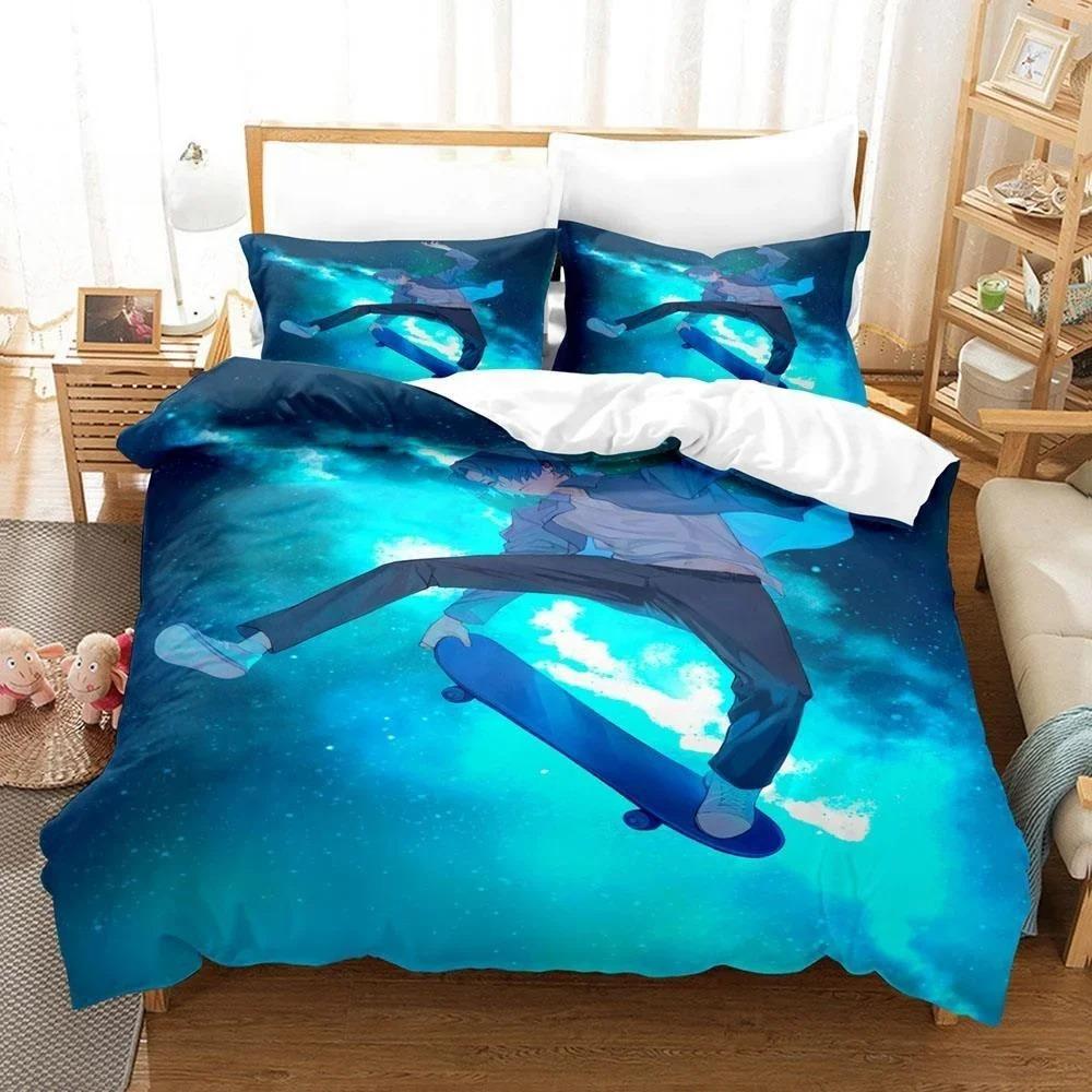 

Модный 3D-принт Sk8 The Infinity Постельное белье Односпальный Полутораспальный Двуспальный Кингсайз Комплект постельного белья Взрослый Детский Спальня Комплекты пододеяльников 70x133cm 2pcs