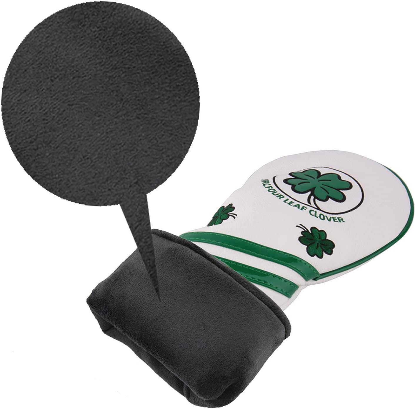 

Golf Headcover for and 460cc Golf Fairway and Clover Pattern with Conversion Single Item Driver White Clover Drivers, 440cc, Clubs, Woods, Woods,