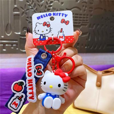 Portachiavi Ciondolo Figura Cartone Animato Originale Hello Kitty - Accessorio Creativo per Borsa per Coppie e Donne