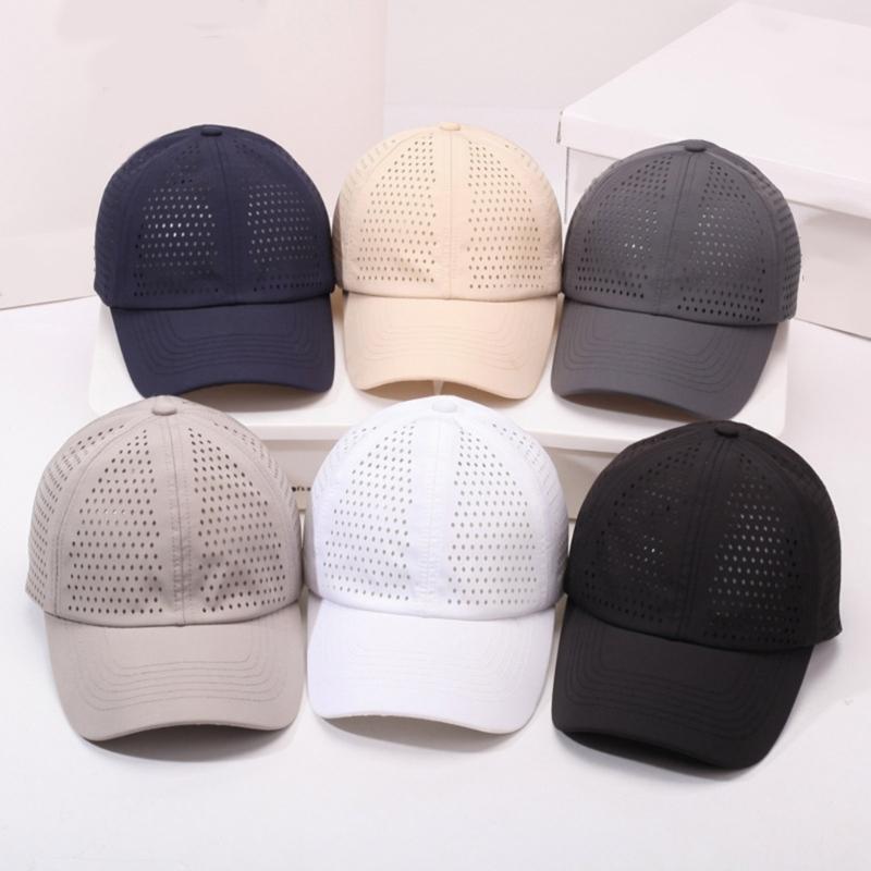 Sporty Polyester Sun Hat Adjustable Unisex Hat Sweat Wicking Design Outdoor Hiking Accessories