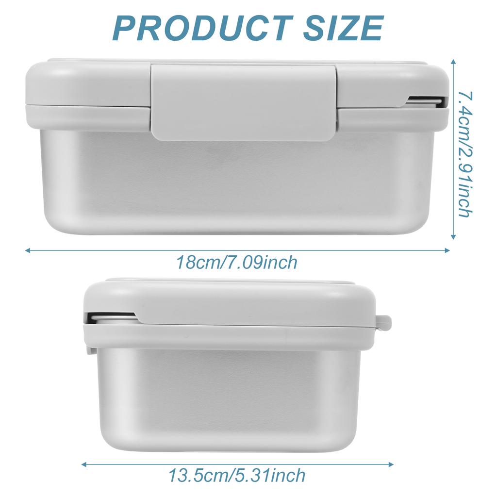 Stainless Steel 304 Insulated Lunch Box Flip Design 1000ml Insulated Lunch Box Suitable for Outdoor Students Children and Adults