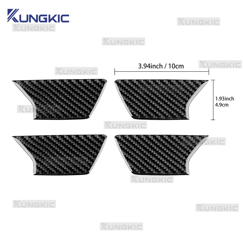 For Ford Focus/Focus ST 2019 2020 2021 2022 2023 2024 2025 Real Soft Carbon Fiber Sticker LHD Car Interior Door Inner Bowl Frame