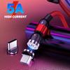 Magnetisk 5A hurtigladekabel Micro USB Type-C plugg dataledning for Android