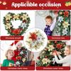 5/10Pcs Glitter Christmas Decoration 13cm Artificial Flowers Xmas Tree Ornament for Home Decor Navidad New Year 2026 Accessories