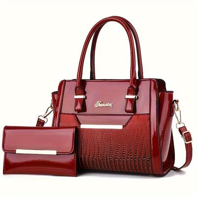 Nuovo Elegante e Versatile Set di Borse da Donna Due Pezzi con Semplice ed Elegante Borsa Tote Borsa a Spalla Chic Borsa a Tracolla Trendy Estate 2025.