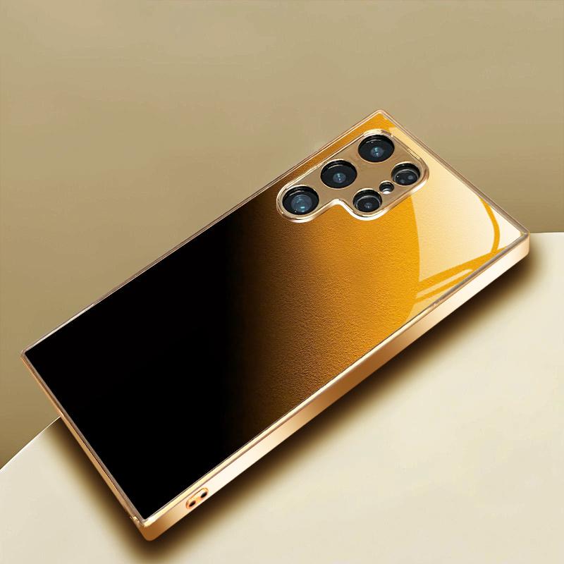 Custodia per Telefono di Fascia Alta Vetro Galvanizzato TPU Custodia per Telefono per Samsung Galaxy S26 S25 S24 S23 S22 S21 FE, Ultra, Plus Resistente alle Cadute