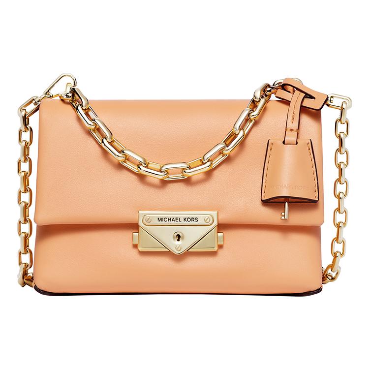 New MICHAEL KORS Cece Leather Shoulder Bag Extra Small Women's Cantaloupe 32S9L0EC0L-819