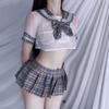 Sexy Underwear Sexy Uniform Seduction Plaid Bow Skirt Pure School Girl Dress Nightclub Game Cosplay