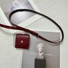 Korean-Style Retro Versatile High-End Red Belt with Small Waist Pouch—Trendy Elegant Minimalist Women’s Waist Chain