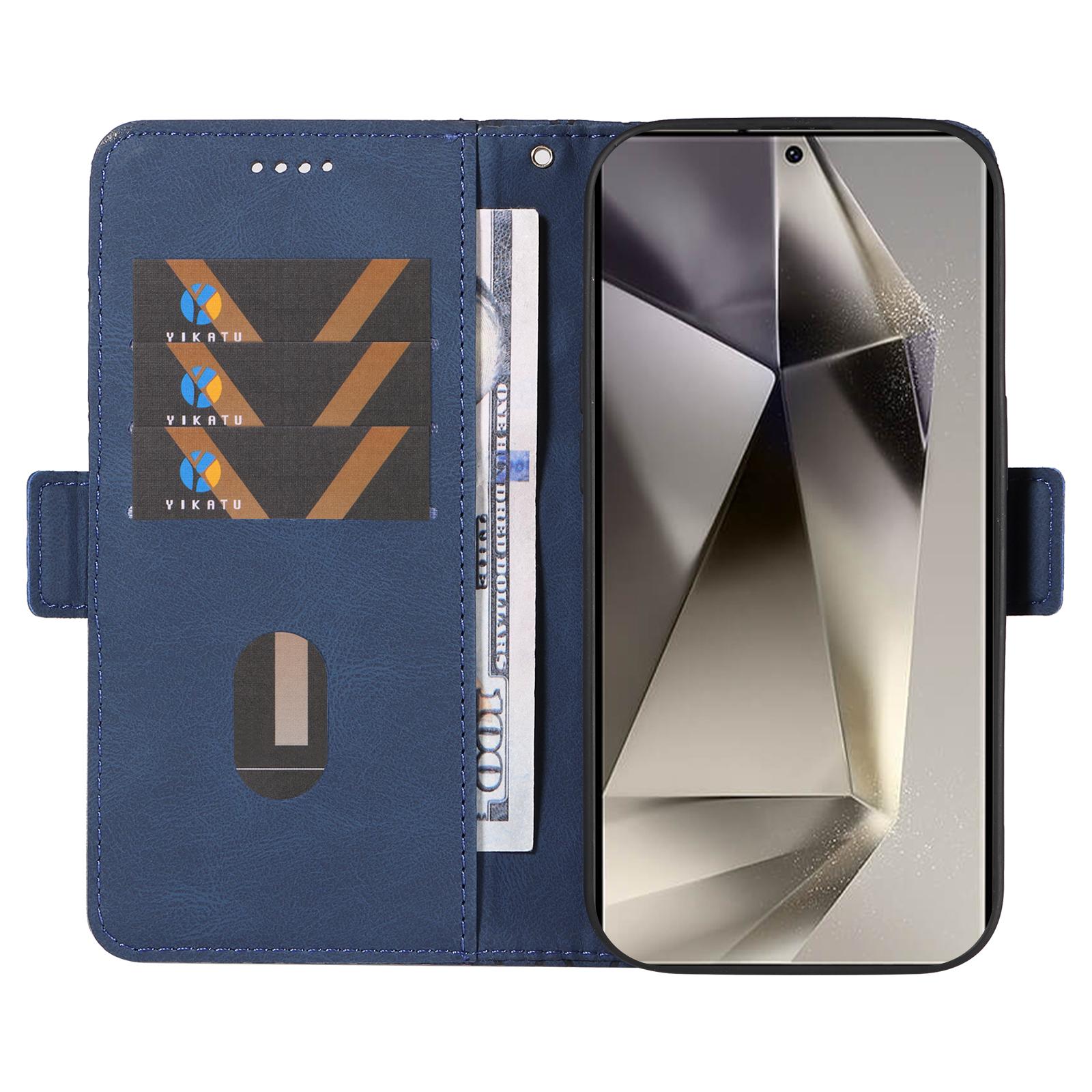 

For Samsung Galaxy S25 Ultra Case Rhombus PU Leather Flip Wallet Phone Cover Light Purple