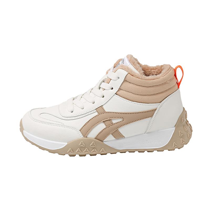 High-top sports shoes women's new winter velvet thickened warm moral training shoes thick-soled non-slip casual sports shoes