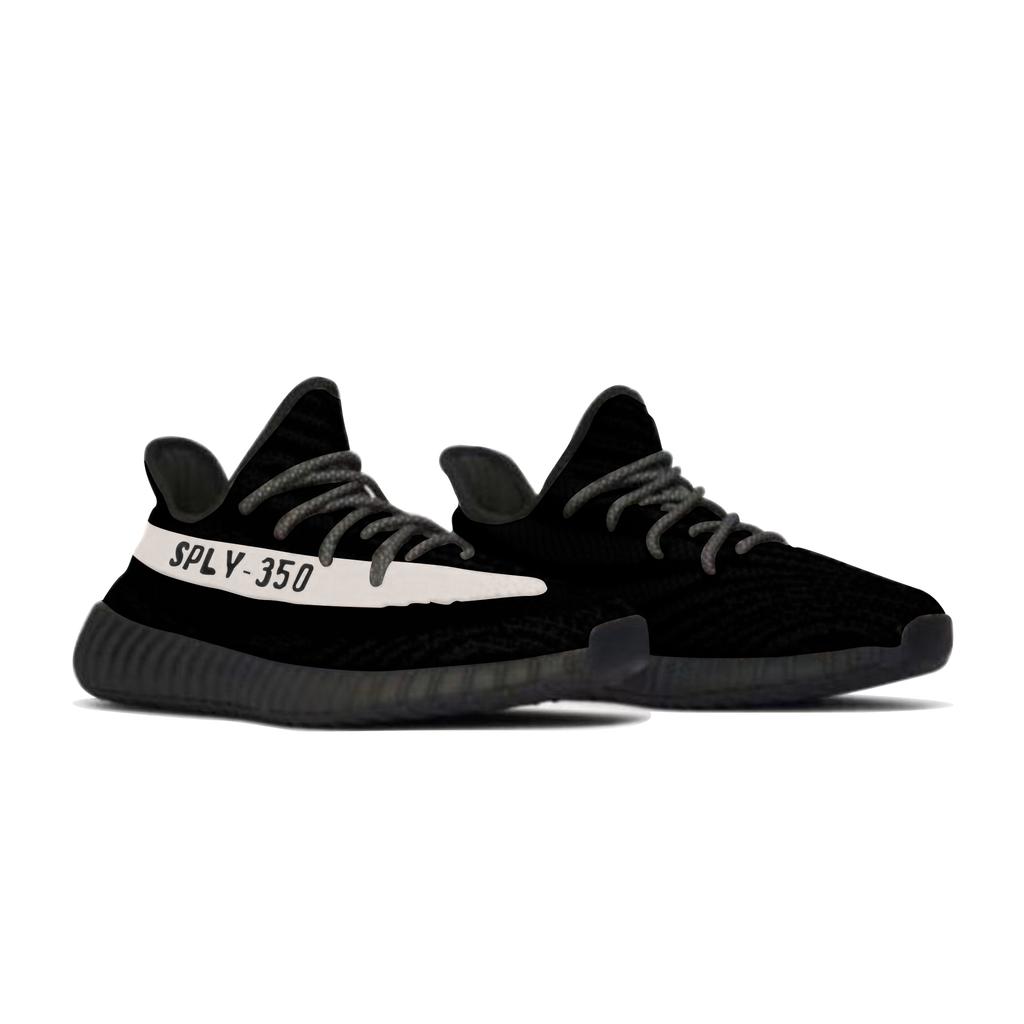 adidas Originali Yeezy Boost 350 Resistenti all'Abrasione Resistenti all'Abrasione Scarpe Basse Casual Unisex Nero Bianco HQ7045(Team578-)