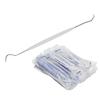 100pcs Disposable Dental Explorers Temporary Double Ends Probe Hook Pick Dental Tool