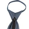 [Michiko London] Freshers' One-Touch Brand Necktie, Gift Box Included, Stylish Silk Blend Zipper Tie, No-Tie, Easy to Wear, Navy MKZP-30-A