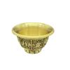 Brass Vintage Water Bowl Tea Cup Wine  Auspicious Carved Desktop Craft Decoration