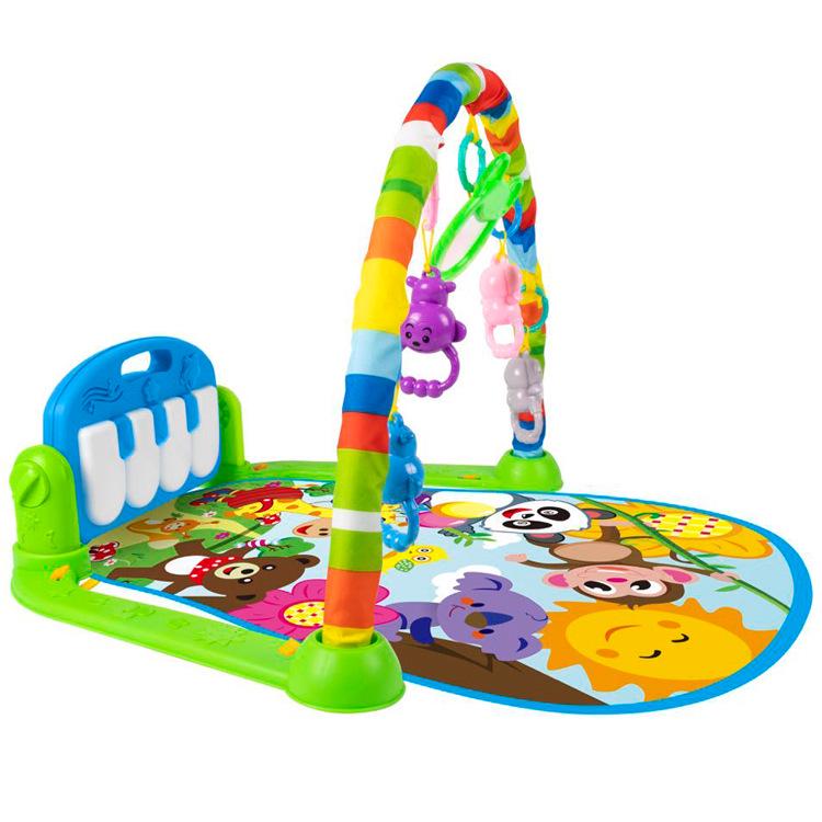 Musical Kick and Play Gym: Infant & Toddler Crawling Mat (0-12 Months)