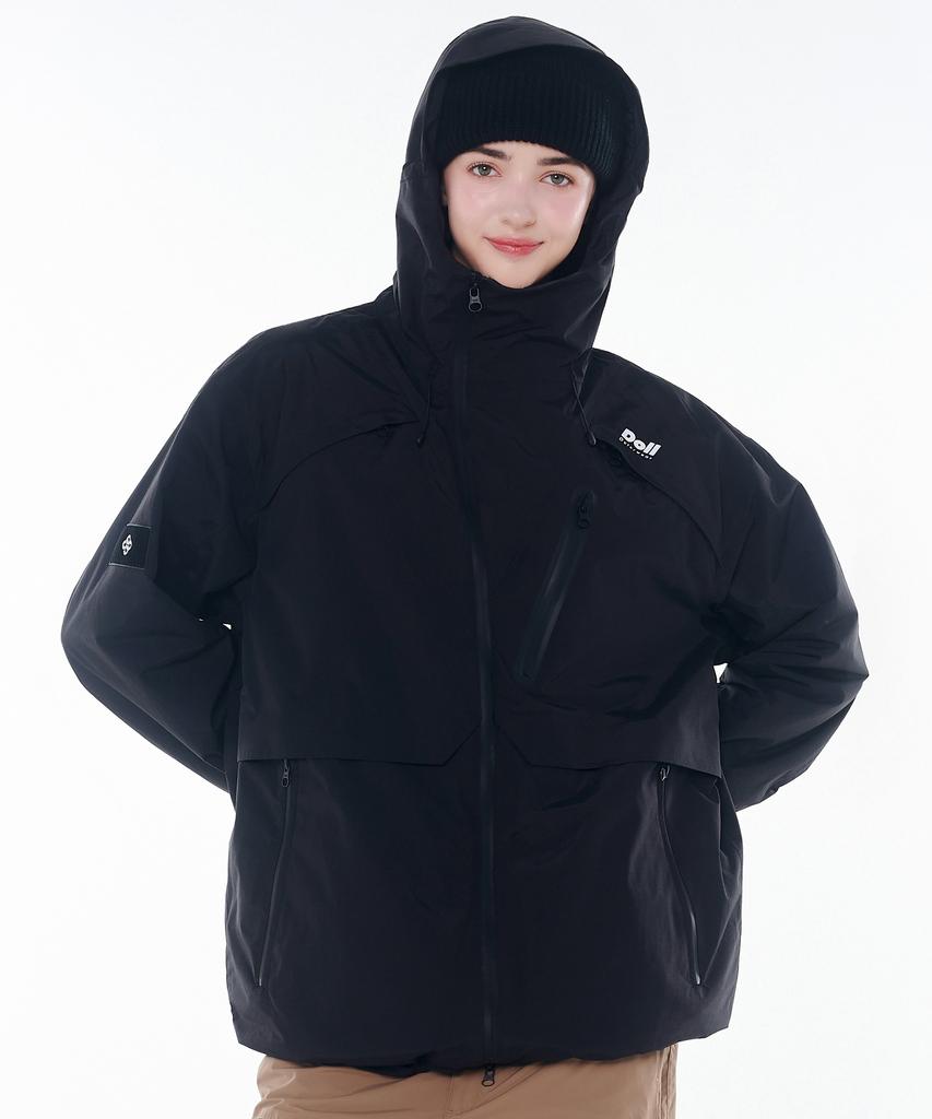 Doll Outerwear 2425 Arte Snowboard Jacket Black Unisex
