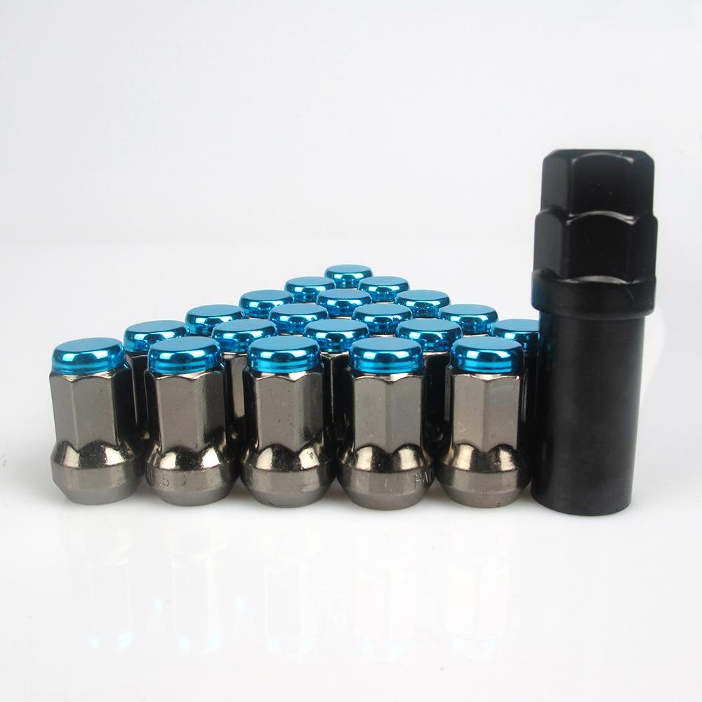 Car Wheel Lug Nuts M12x1.5/1.25 Universal Racing Tire Screw Caps Wheel Lug Nuts Extended Bolt Covers Decoration Parts 20Pcs