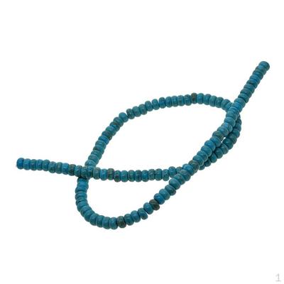 Turkusowo-niebieskie koraliki dystansowe 15 cali luźne koraliki do łóżek liczydła, niebieskie, 6x3 mm