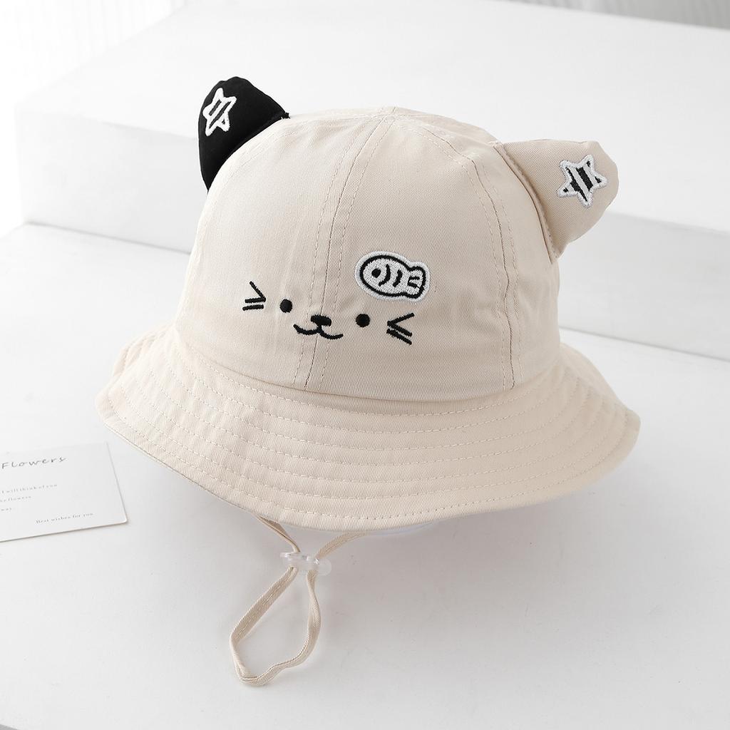 Kids Outdoor Panama Hat Cartoon Cute Sun Protection Lightweight Sun Visors Cap Summer Wide Brim Sunshade Outdoor Fisherman Hat
