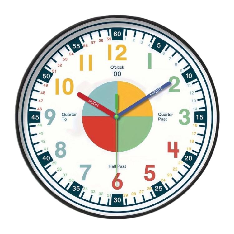 Kids Wall Clock Perfect For Kids Time Management Children Cartoon Wall Clock Telling Time Teaching Clock Early Education
