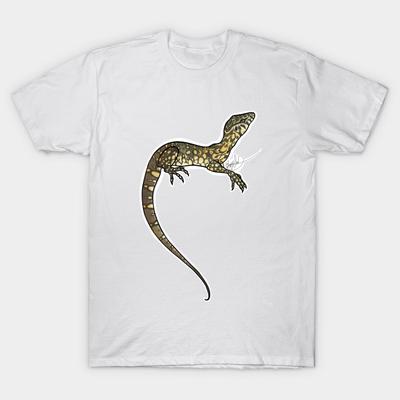 Camiseta Mujer Lagarto Monitor del Nilo Estampado Harajuku Kawaii Camiseta Verano Manga Corta Camiseta Femenina Top Camiseta