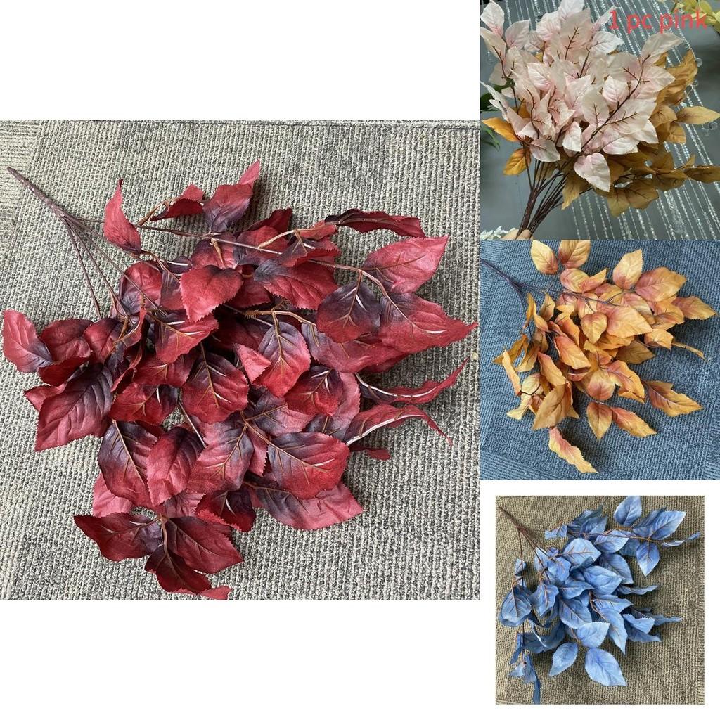 Fake Leaves Cluster For Wedding Celebrations And Photography Props With Elegant Design For House And Venue Decoration