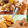 23 Stück Croissant-Formen Edelstahl Rundrohr Kegelrohr Brotform Dessert Backwerkzeuge Haushaltsküche Bäckerei Gadgets