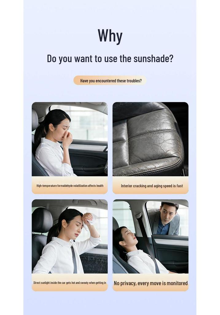 Magnetic Car Window Sunshade Curtain for Rear Seat Privacy