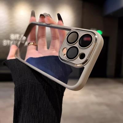 PC High Transparency Without Yellowing, Suitable for IPhone15 Full Cover with Lens Film, Apple 14PRO Phone Case