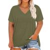 Summer Tops For Women V-Neck Short Sleeve Comfy Womens Tops T Shirts