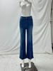 Women's Fashion Trend Slim Front Slit Wide Leg Stretch Jeans