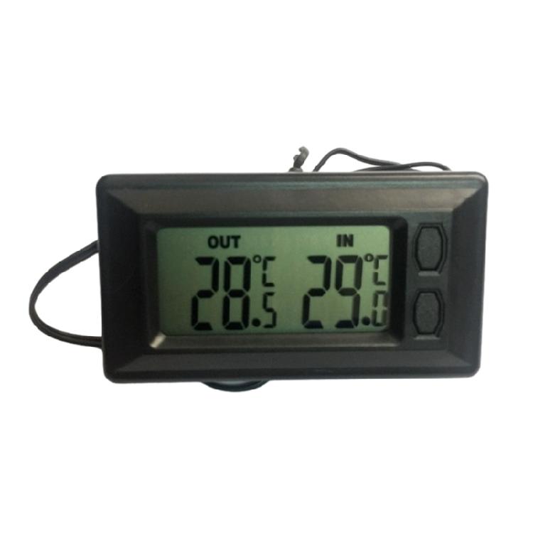 Car Temperature Gauge Digital LCD Display Thermometer Easy To Read Display
