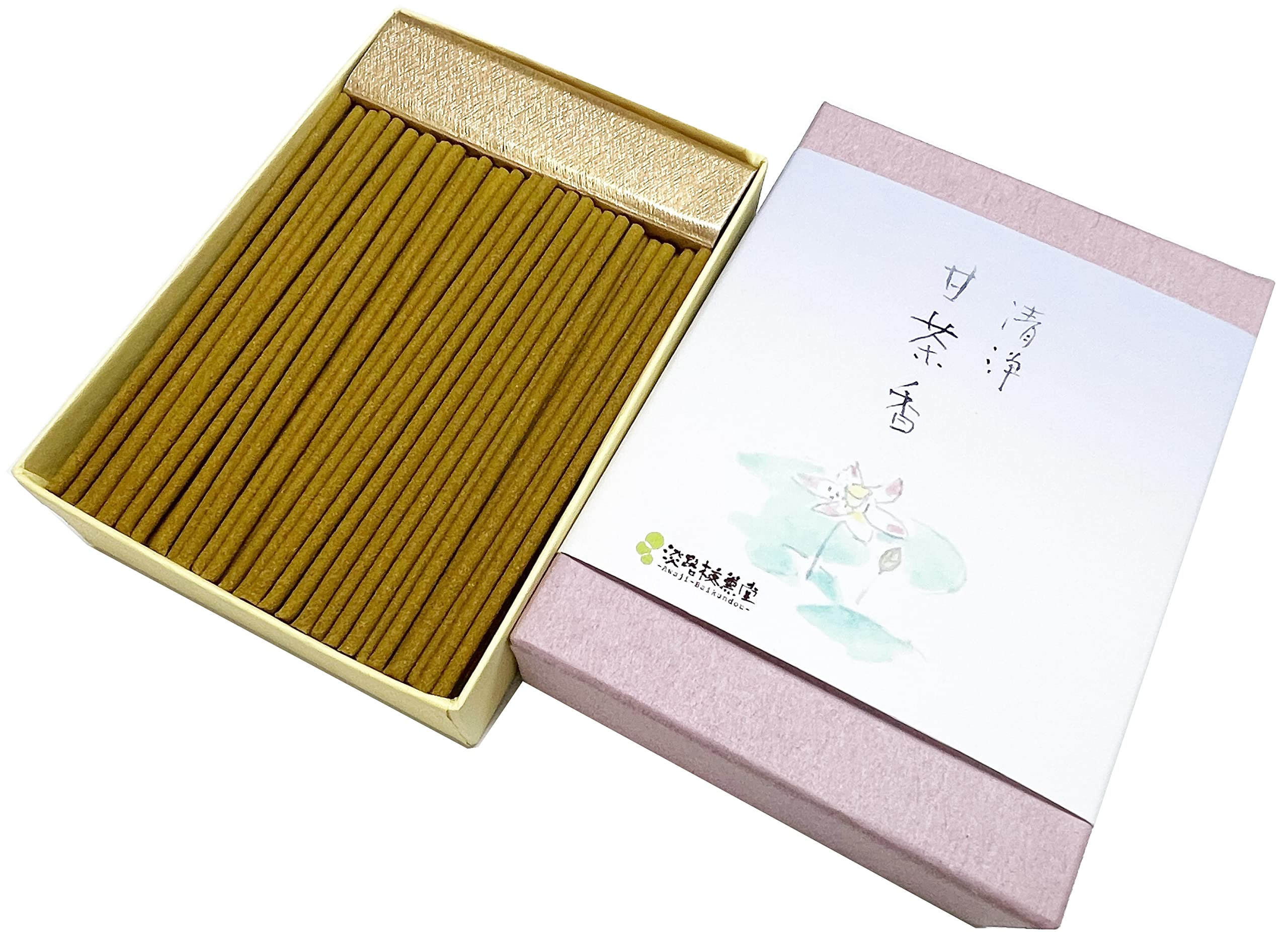 Awaji Baikundo Incense Sticks Hanatsuri 55g 8cm охра
