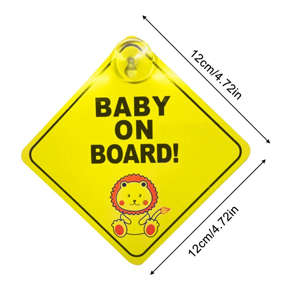 Bambino a Bordo BABY IN CAR Adesivi in PVC Riflettenti di Sicurezza Tuning Cartoni Animati Decalcomanie per Finestrino Ornamenti Personalizzati per Automobili
