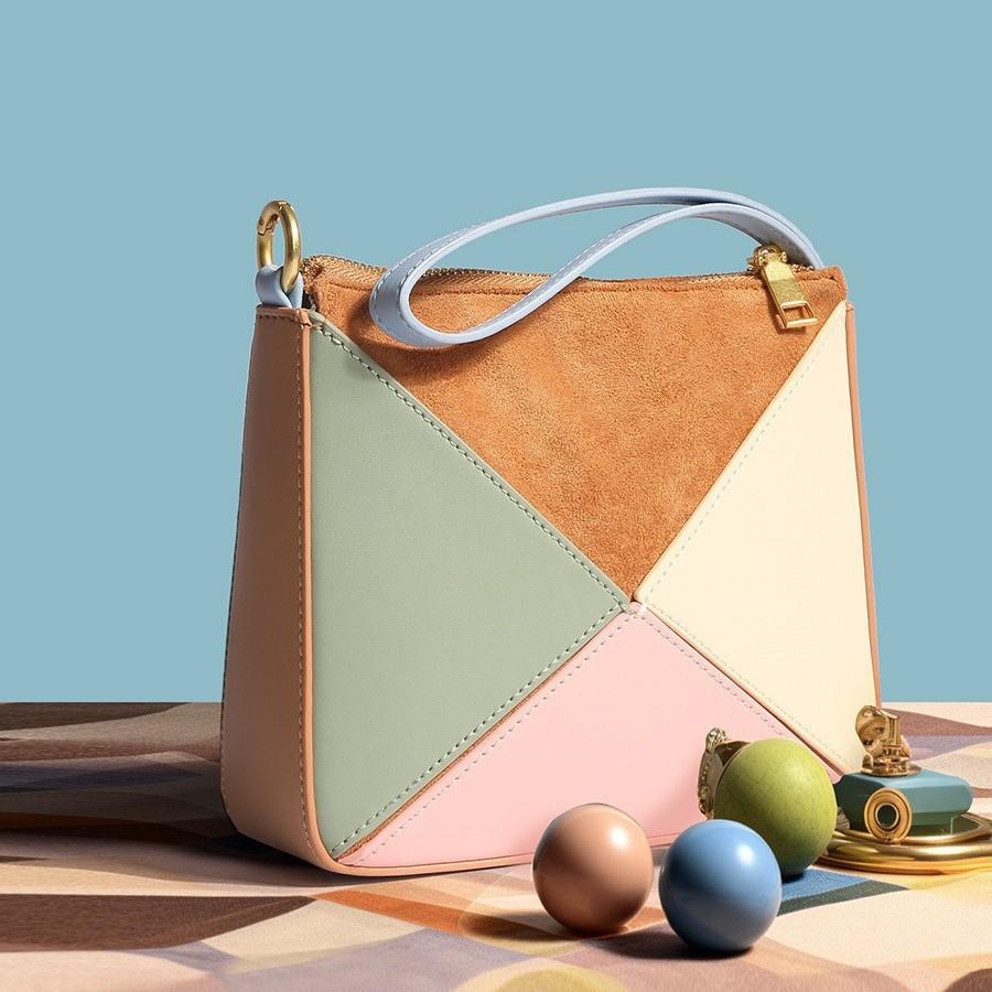 Spot Neues Nischen-Design Türkischer Stil Faltbare Dreiecks-Tasche Handgehaltene Einzelne Schulter Umhängetasche
