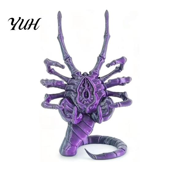Sci-fi Desktop Ornament 3D Printed Sci-Fi Horror Phone Holder, Novelty Stable Smartphone Stand, Unique Stand for Desk Compact Collectible Video Calls