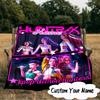 Coperta KPop Cartoon con Nome Personalizzato Coperta Ideale per Letto Perfetta per Viaggi, Campeggio, Soggiorni, Uffici, Divani, Regalo di Natale per Fan