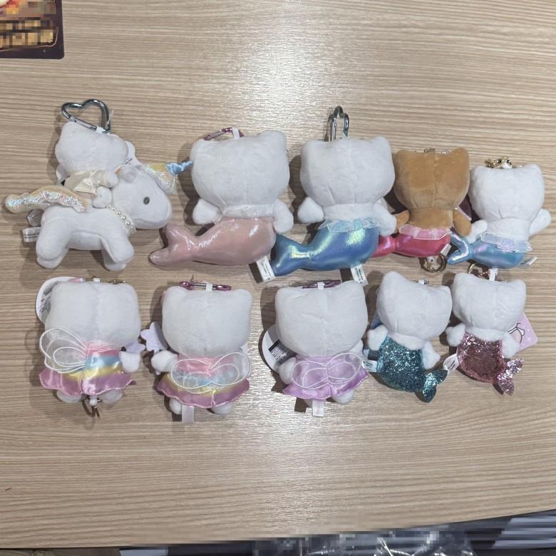Unicorn Plush Keychain With Heart Extender For Cute Bag Decor